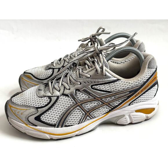 Asics GT2160 Retro Sneakers Gold Gray Black Size 8